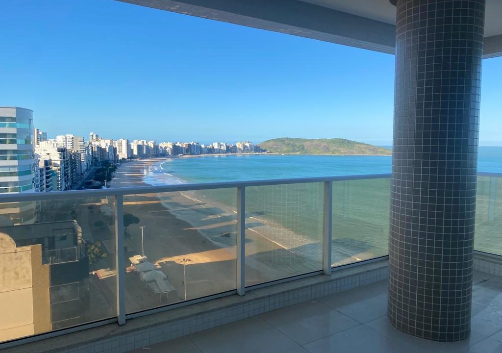 vista do mar na varanda do edificio aguinaldo rodrigues na praia do morro em guarapari