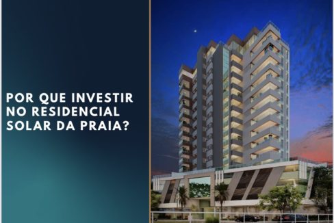 Fachada do prédio em construção edificio Solar da Praia Residencial 3 quartos Prainha de Guarapari ES