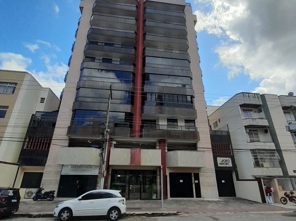 Fachada do edifício Porto Principe Praia do Morro Guarapari